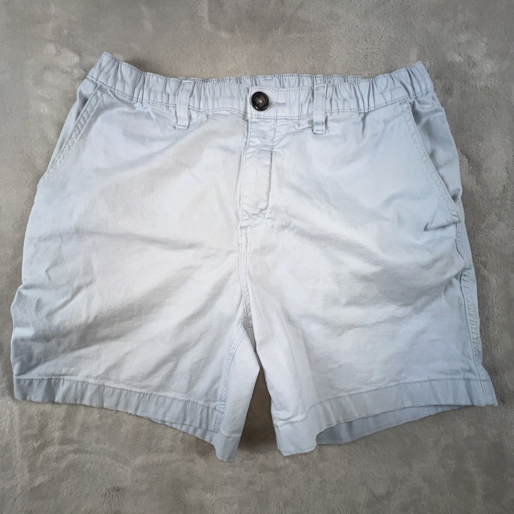 Chubbies Shorts Mens M Blue Chino Cotton Spandex Relaxed Elastic 5.5 Inseam